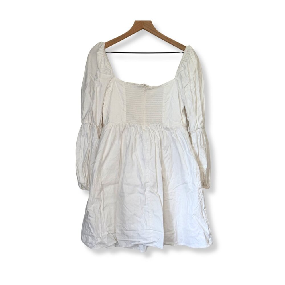 Reformation Women's White Long Sleeve Mini Dress - Picture 6 of 8